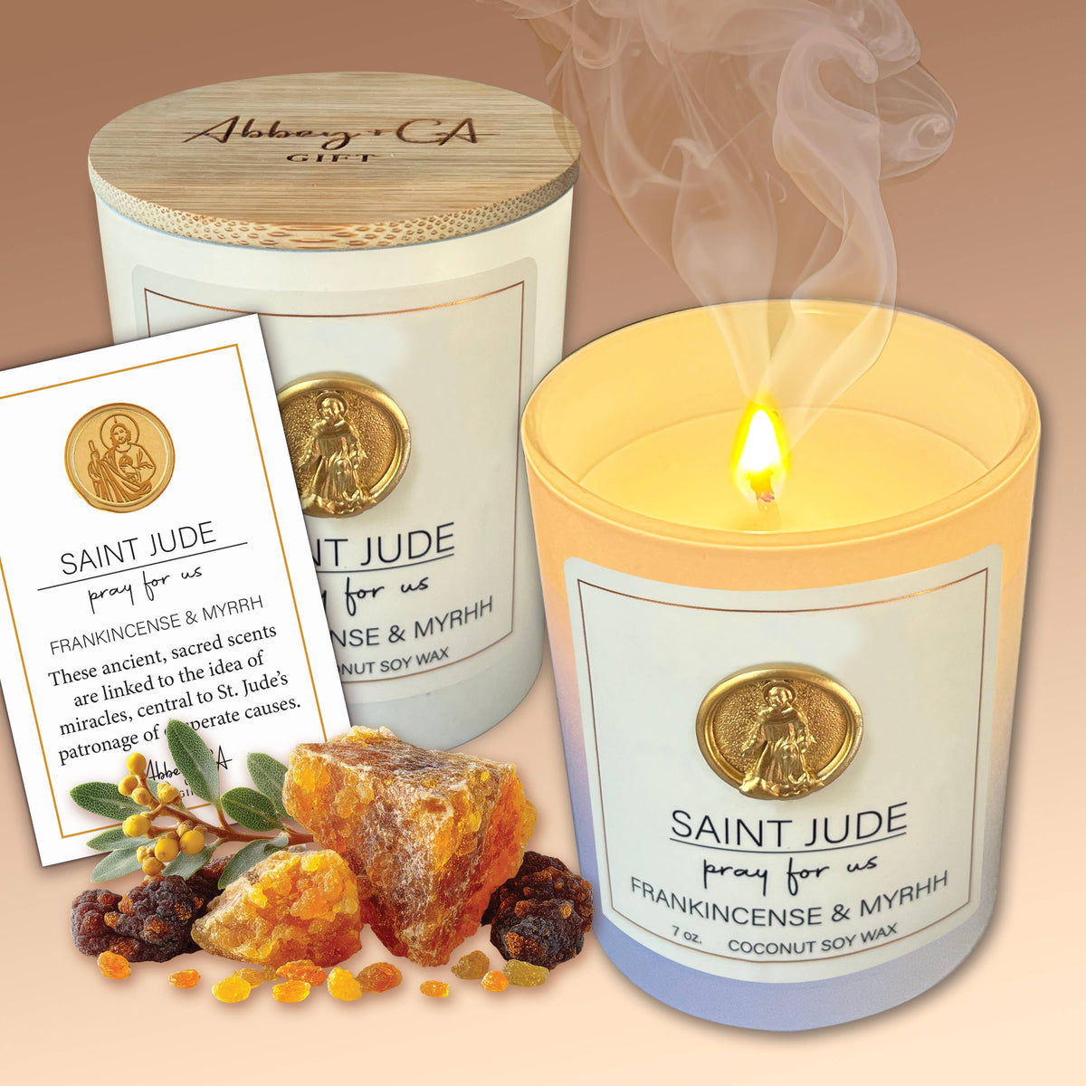 Saint Scentspirations Candles: Saint Michael - Eucalyptus & Mint