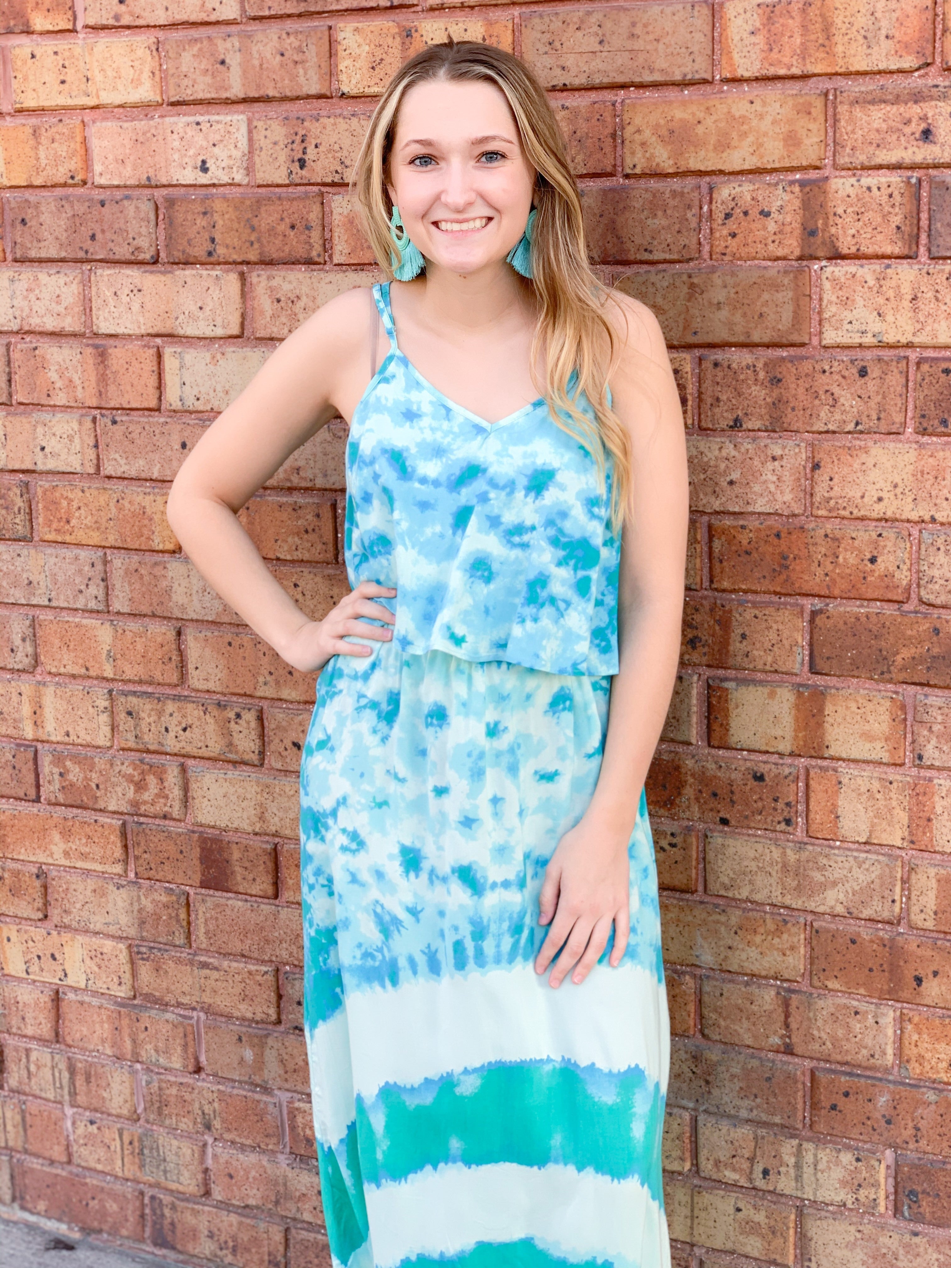 Jade Flow Maxi Dress