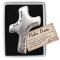 God Is Never... Palm Cross