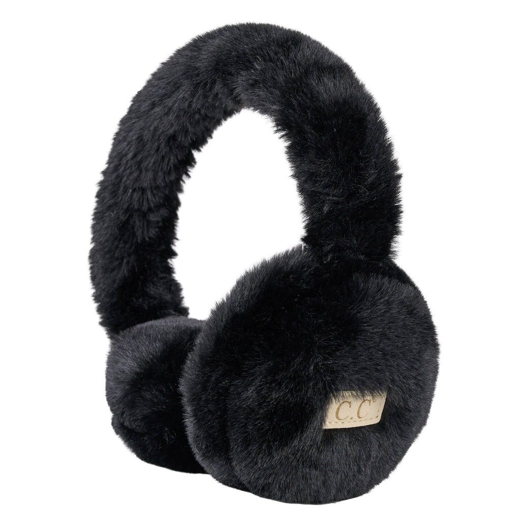 C.C Kids Faux Fur Solid Earmuffs Ear Warmer: Pink