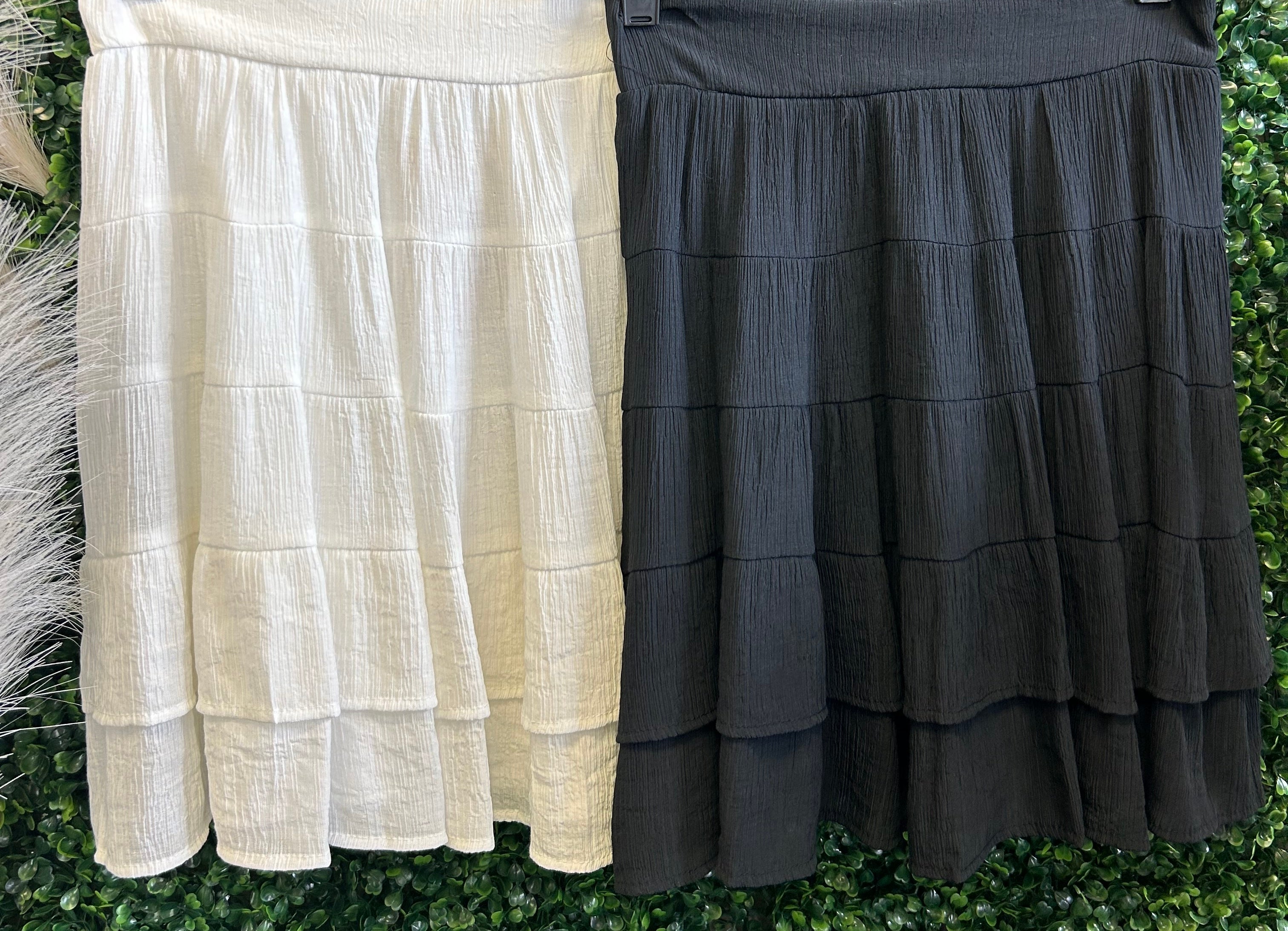 Tiered Mini Skirt