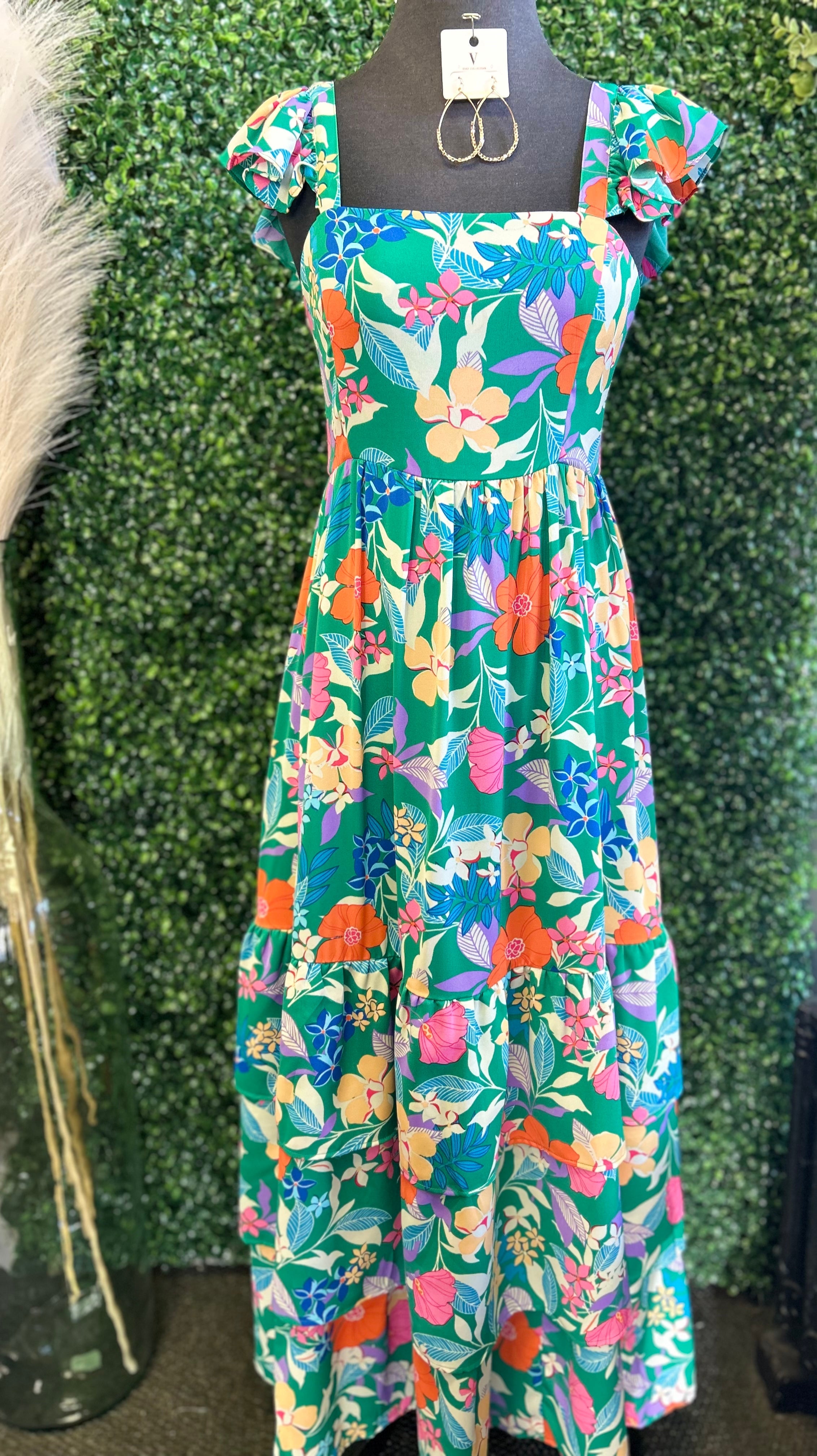 Floral Print Maxi Dress