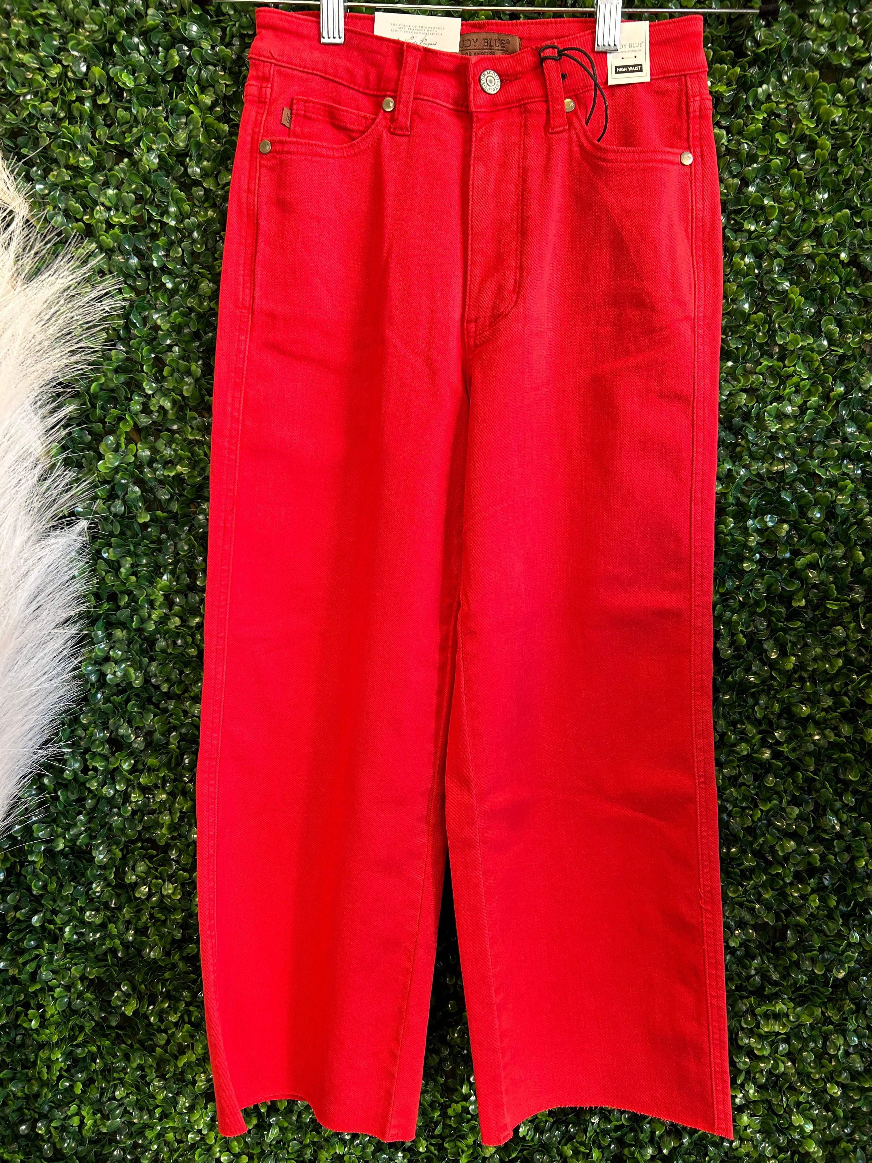Judy Blue Tummy Control            Crop Wide Leg