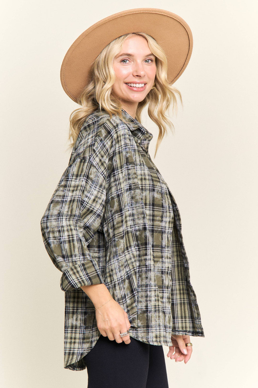BURNOUT PLAID SHIRT