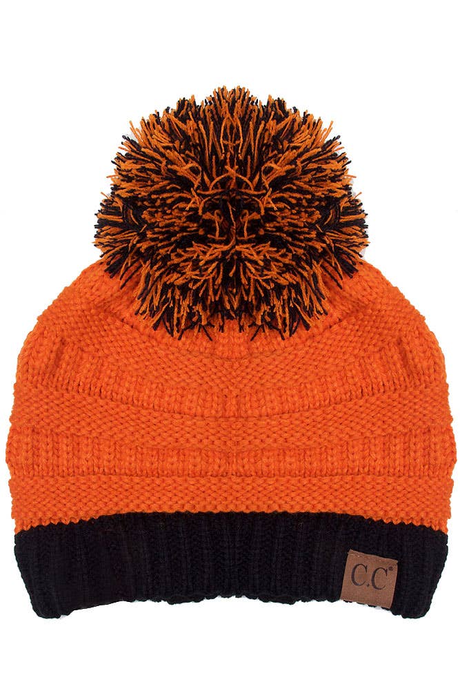 C.C Team College Color Game Day Beanie: 04. Blue/White