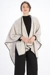 Lightweight tweed cape shawl