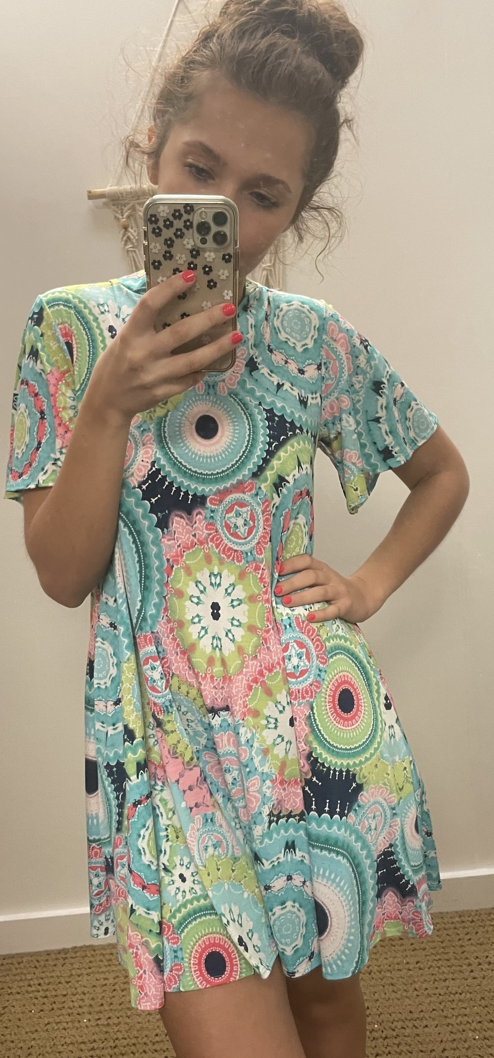 Bright Print Dress/Tunic
