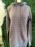 Striped Hoodie Pullover
