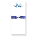 CITY AND STATE SKINNIE NOTEPAD: NAVY AND LIGHT BLUE