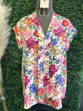 Multi Floral Print Top