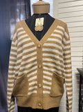 Camel Striped Sweater