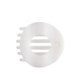 Coconut White | Large | Flat Circle Hair Clip