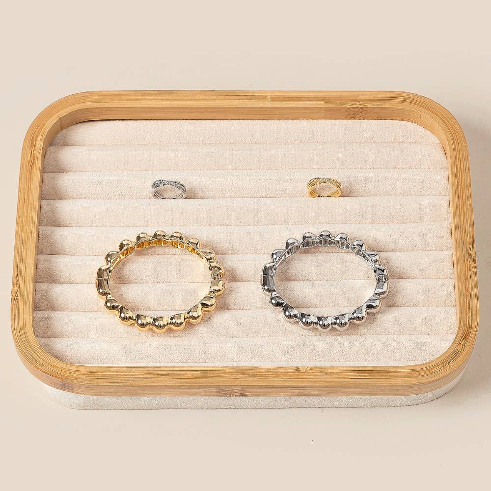Bracelet Ring Wooden Jewelry Display Box: WOOD