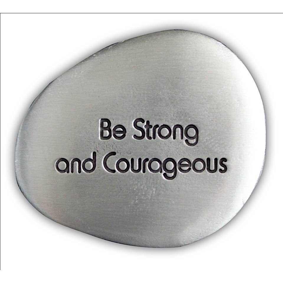Inspirational Silver Soothing Stone: One door opens