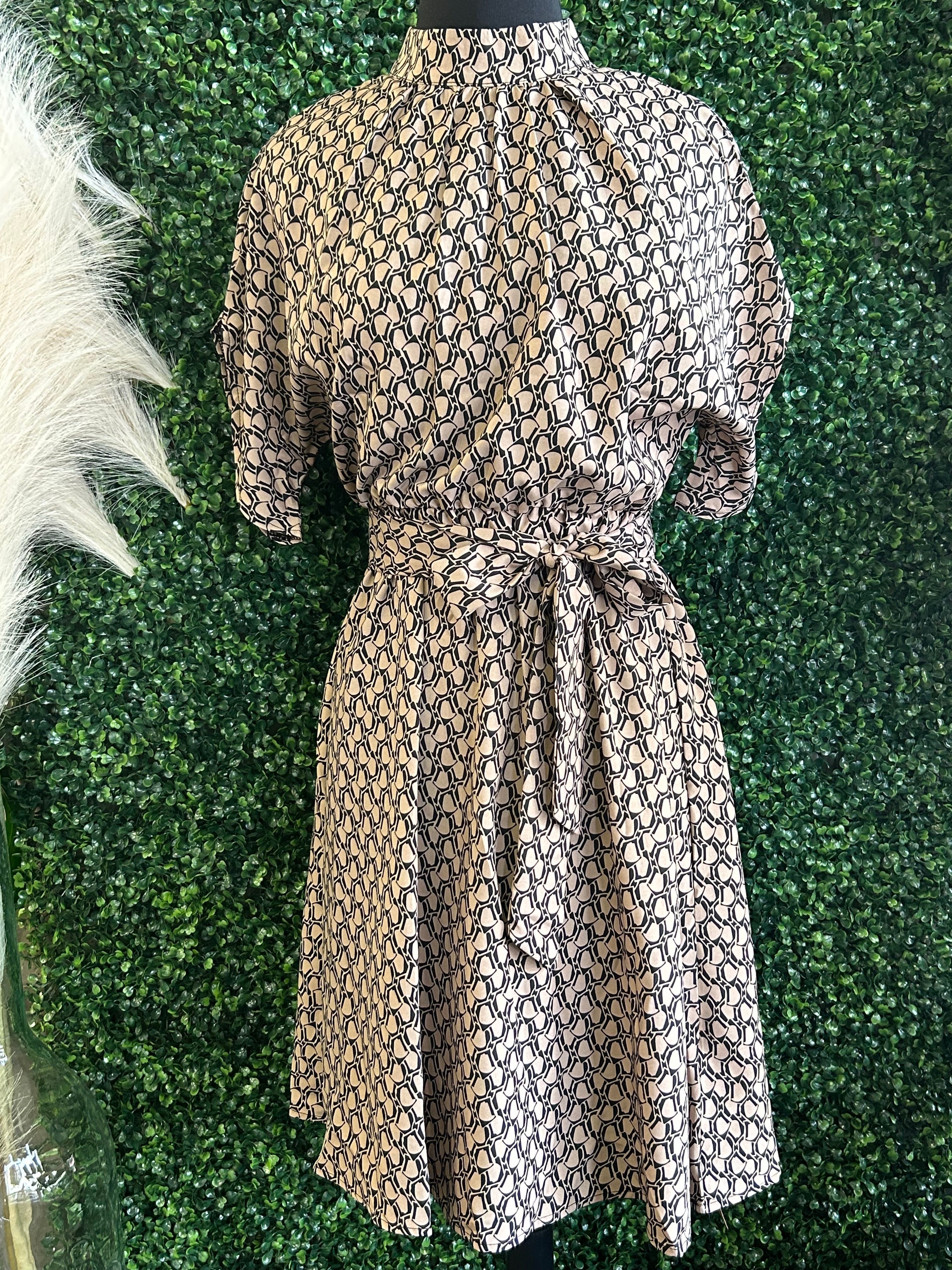 Printed Mini Dress