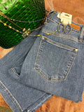 HW Double Button Wide Leg