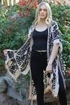 Kimono With Pom Pom Hem