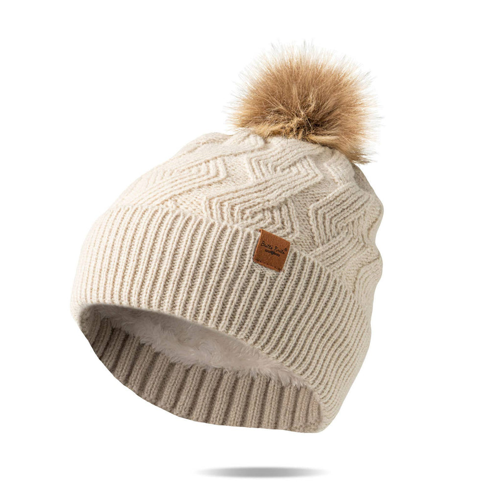 Britt's Knits Mainstay Pom Hat Open Stock: Oat