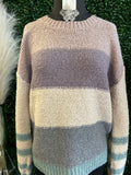 Color Block Pullover Sweater