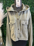 Olive Denim Jacket