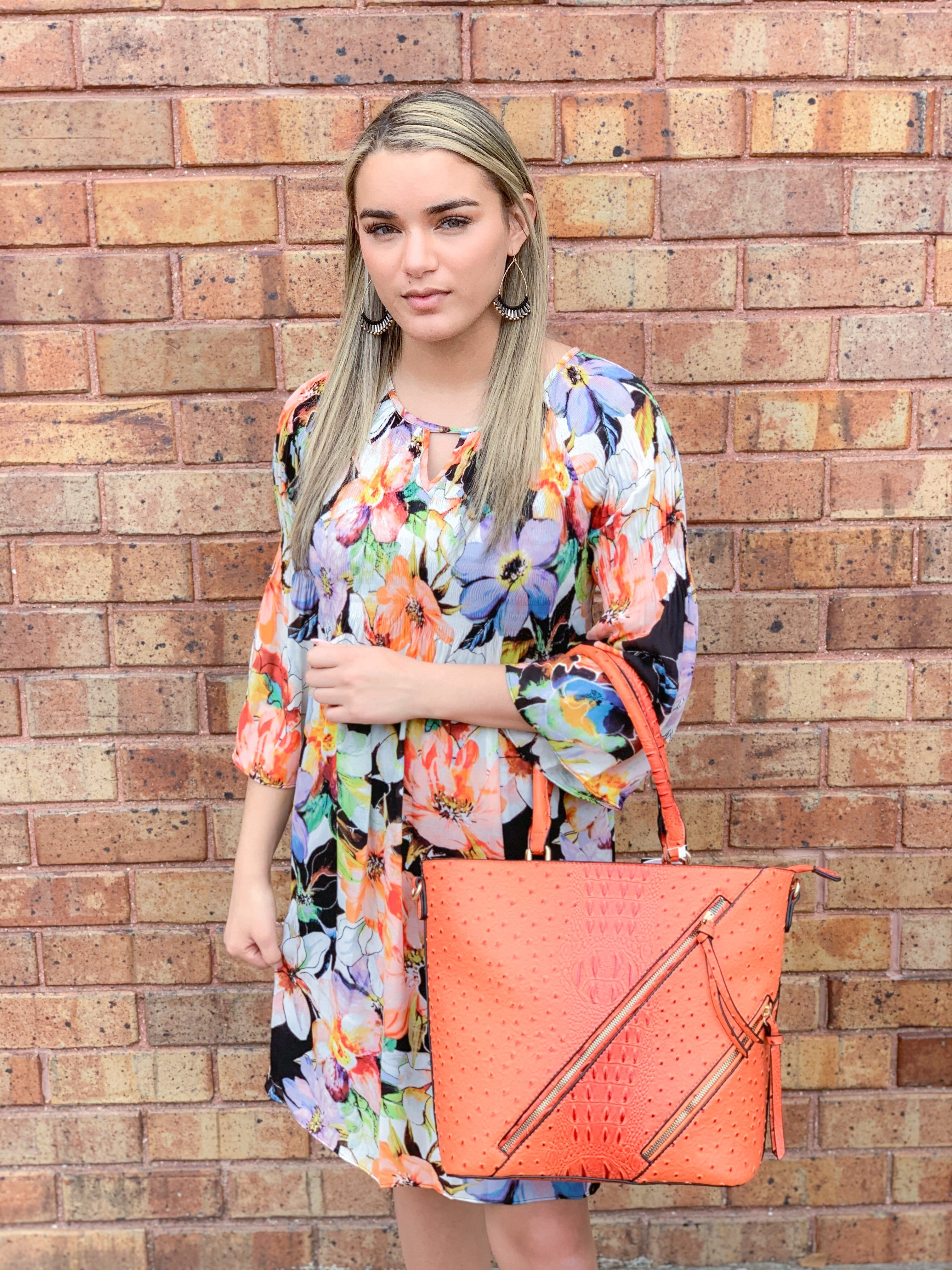 Pastel Floral Lined Boho Dress
