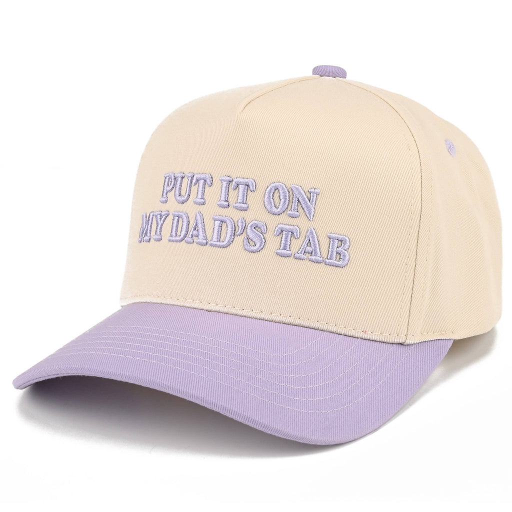C.C Junior PUT IT ON MY DAD'S TAB Two Tone Snapback Cap: Hot Pink
