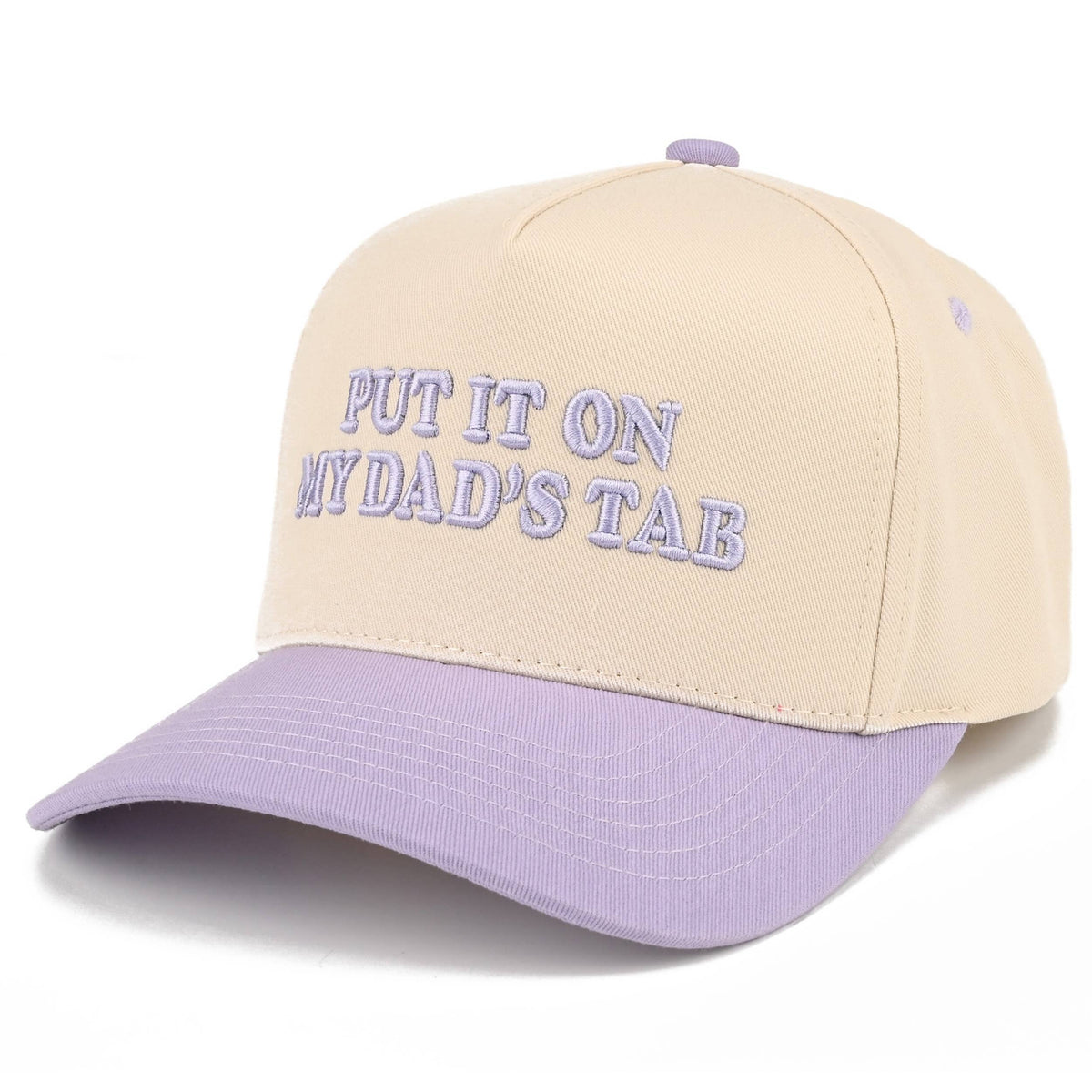 C.C Junior PUT IT ON MY DAD'S TAB Two Tone Snapback Cap: Hot Pink