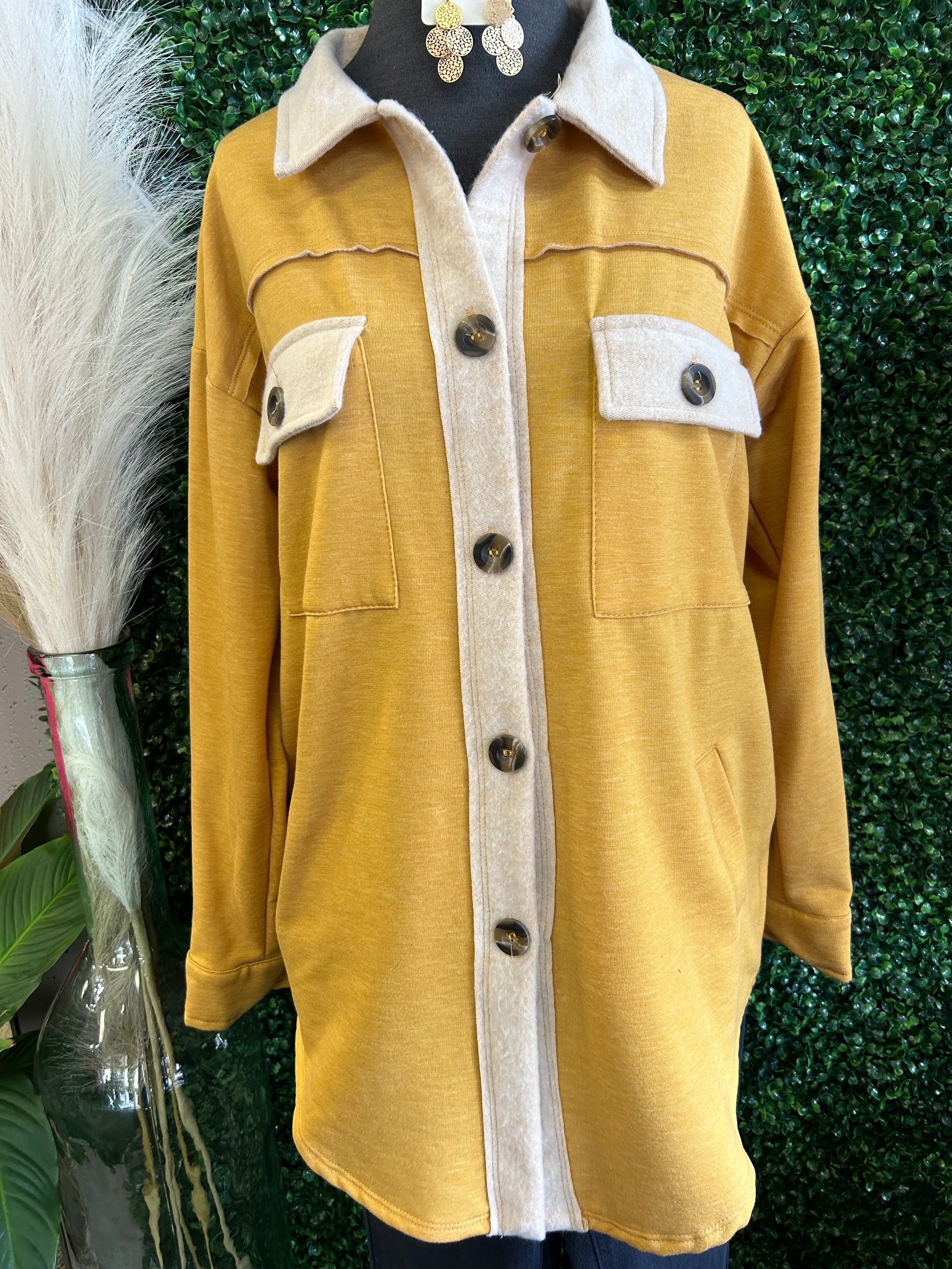 Button-up Front Pocket Top