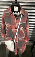 Plaid Shacket w/ Pockets