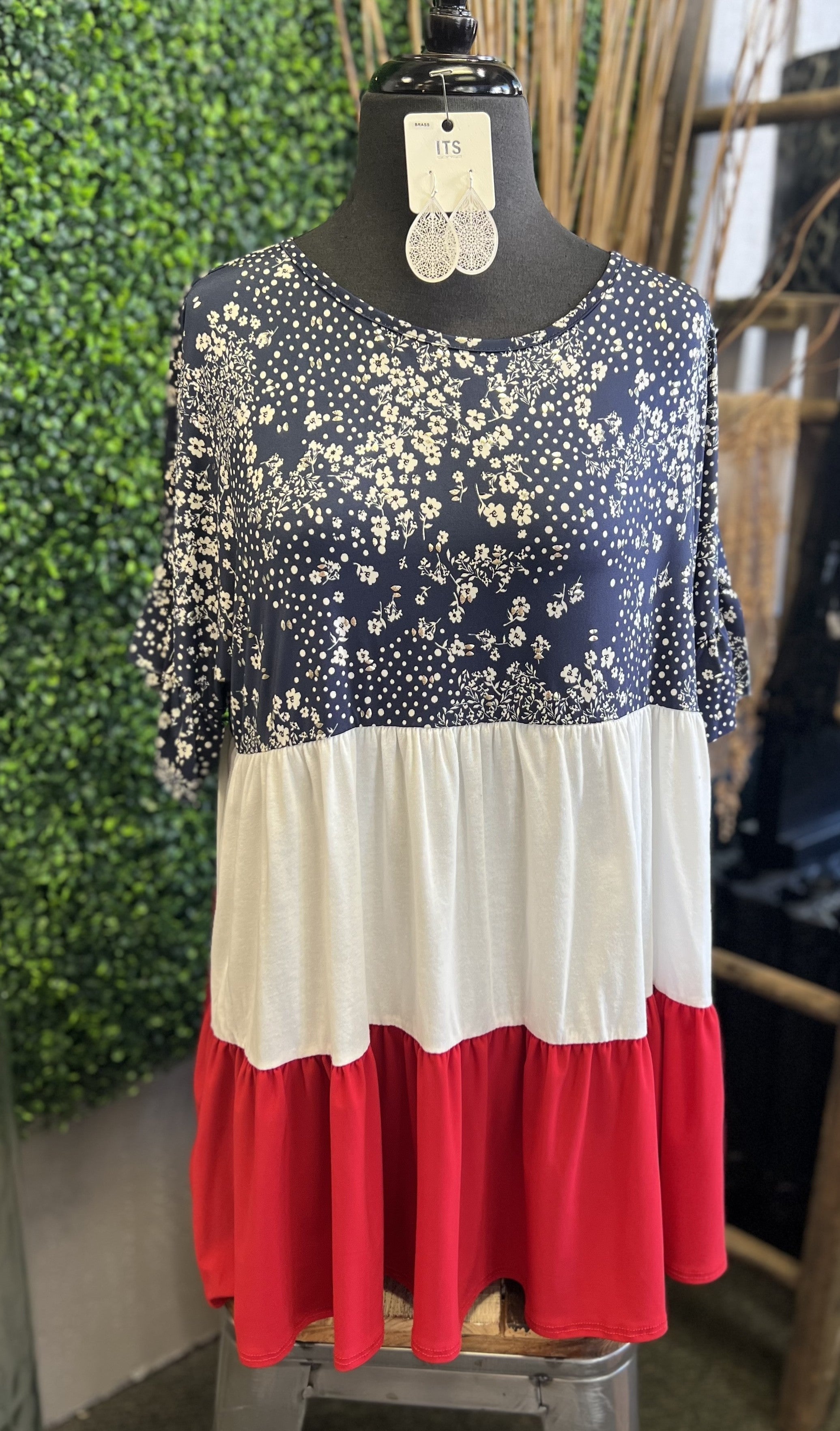 Tiered Color Block Top