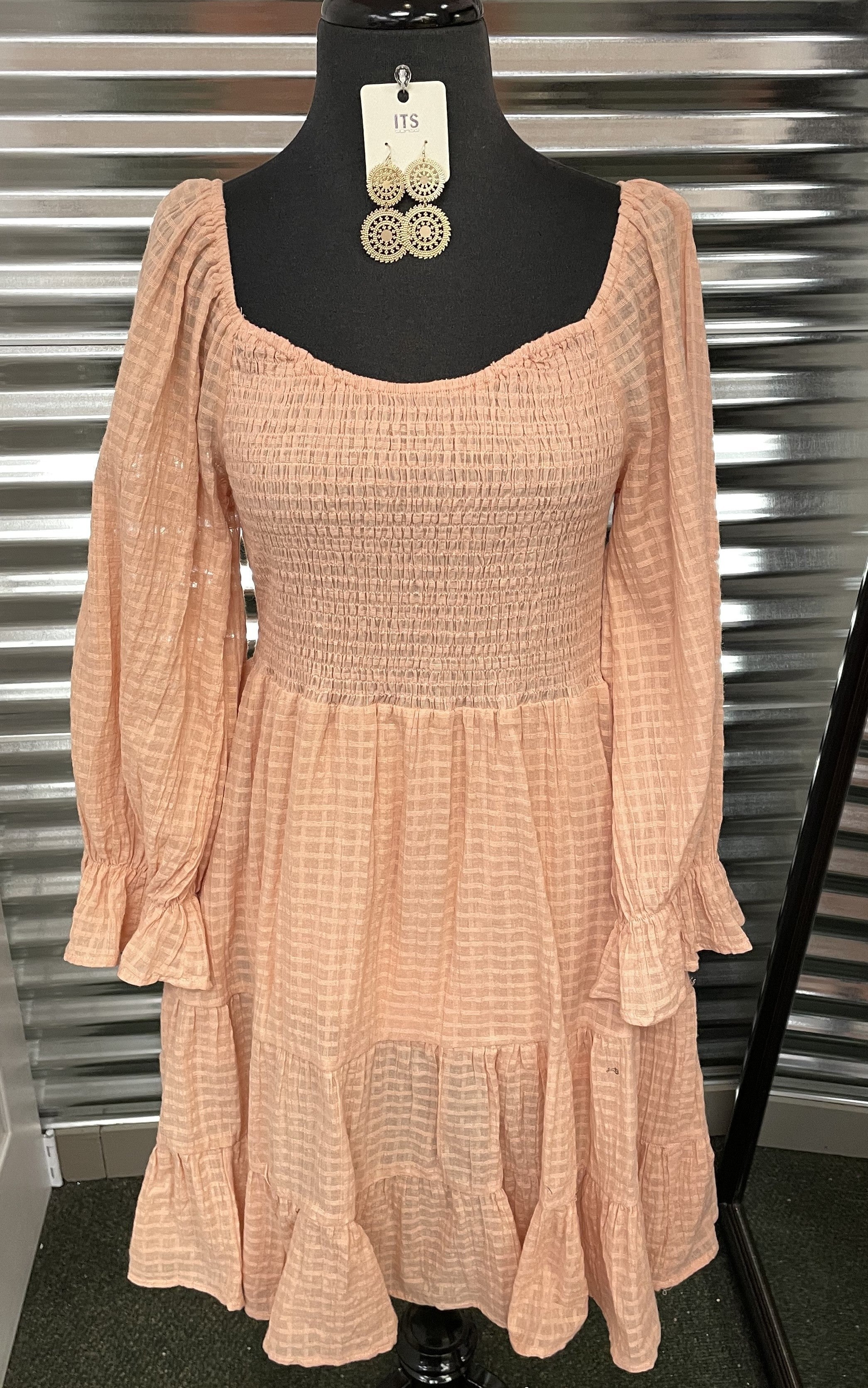 Smocked Tiered Dress