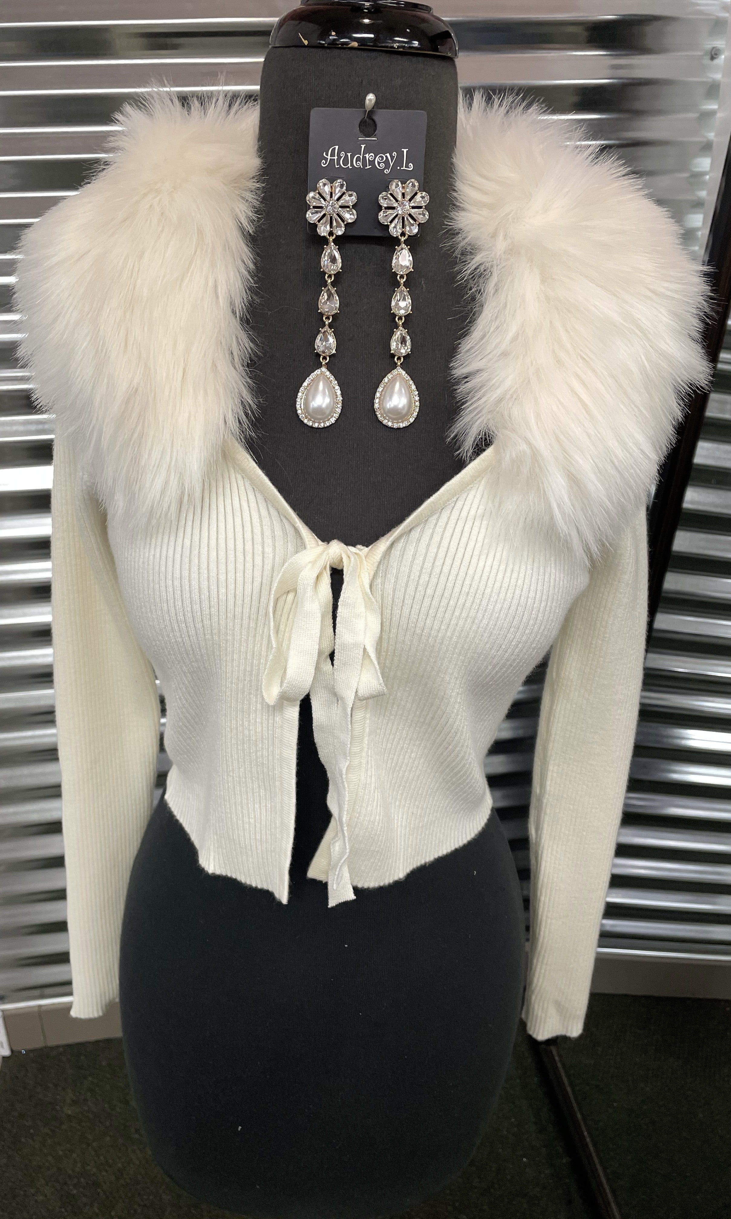 Ivory Fur Sweater