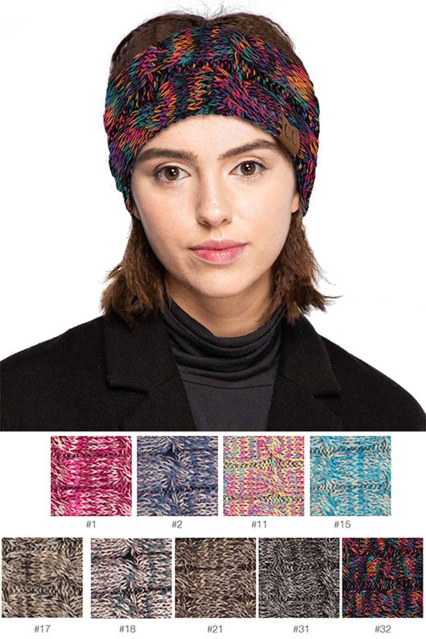 C.C Four Tone Multi Color Headband: 11