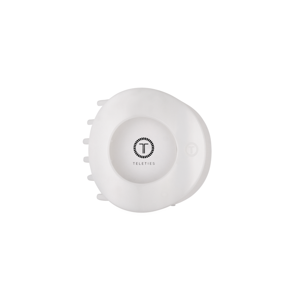 Coconut White | Medium | Flat Circle Hair Clip