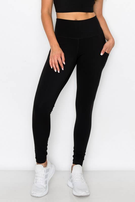 Black Buttery Soft Leggings with Pockets
