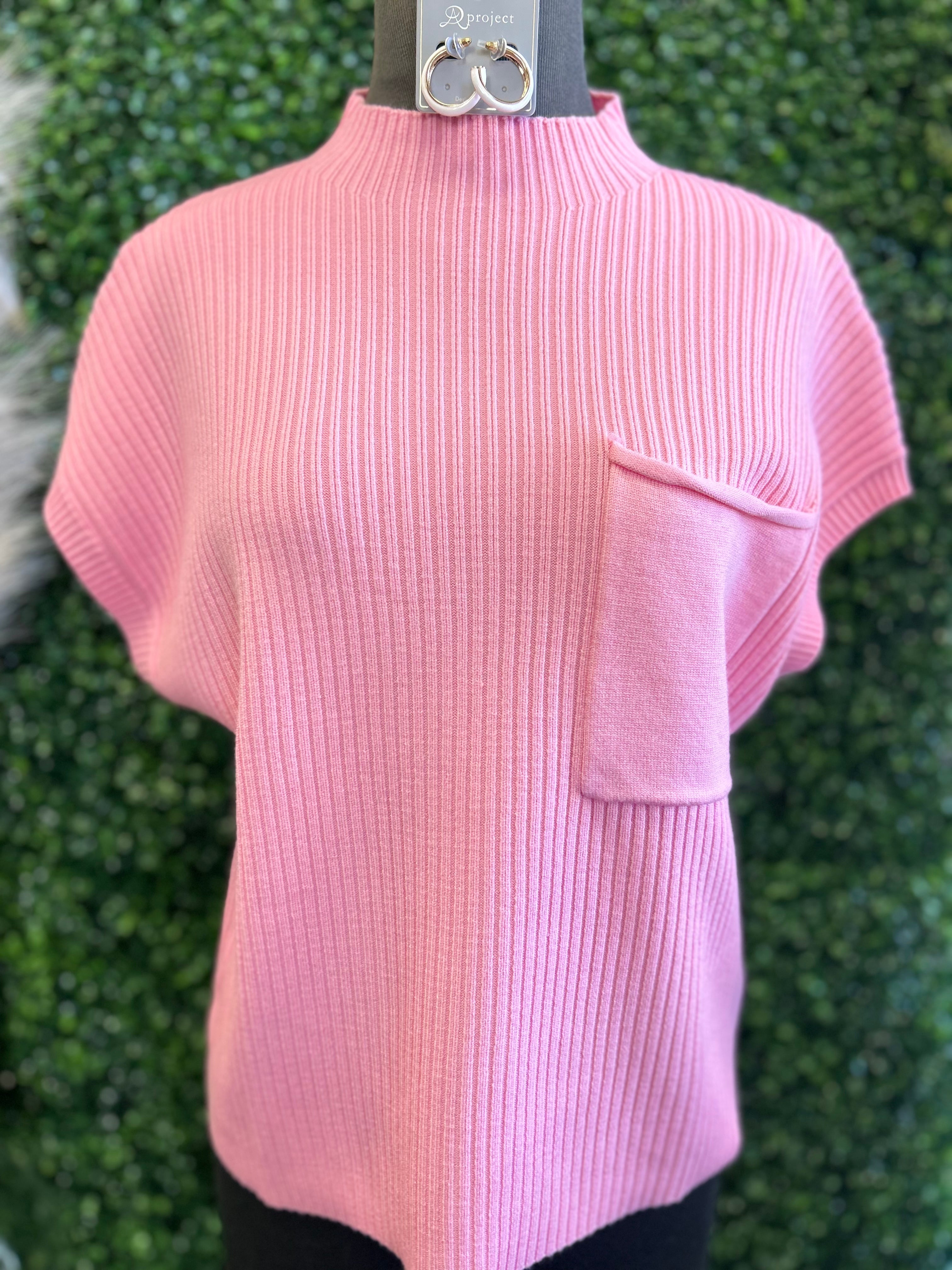 Pocket Ribbed Sweater