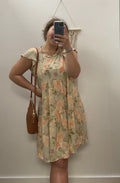Sage Floral Dress