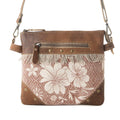 Inkwild Vintage Crossbody Bag for Women in rust with fringe detail: Rust