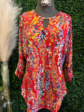 Key Hole Top w/Tie Sleeves
