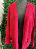 Dark Red Cardi