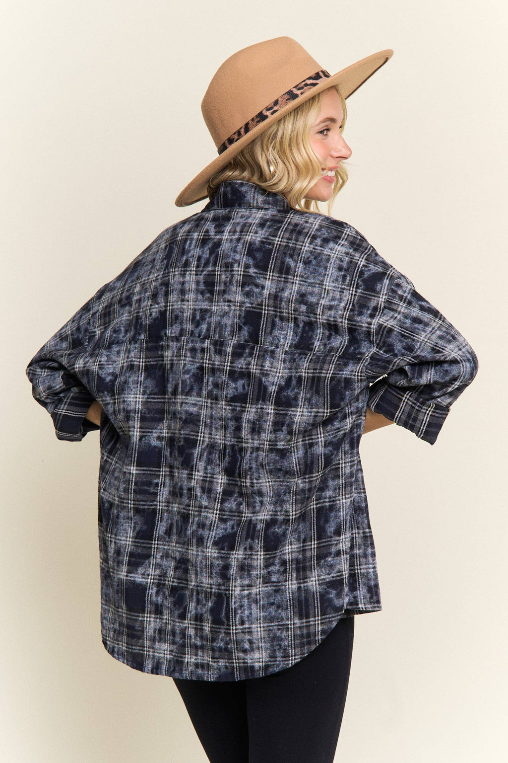 BURNOUT PLAID SHIRT