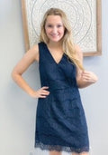 Blue Lace Dress w/ Lining