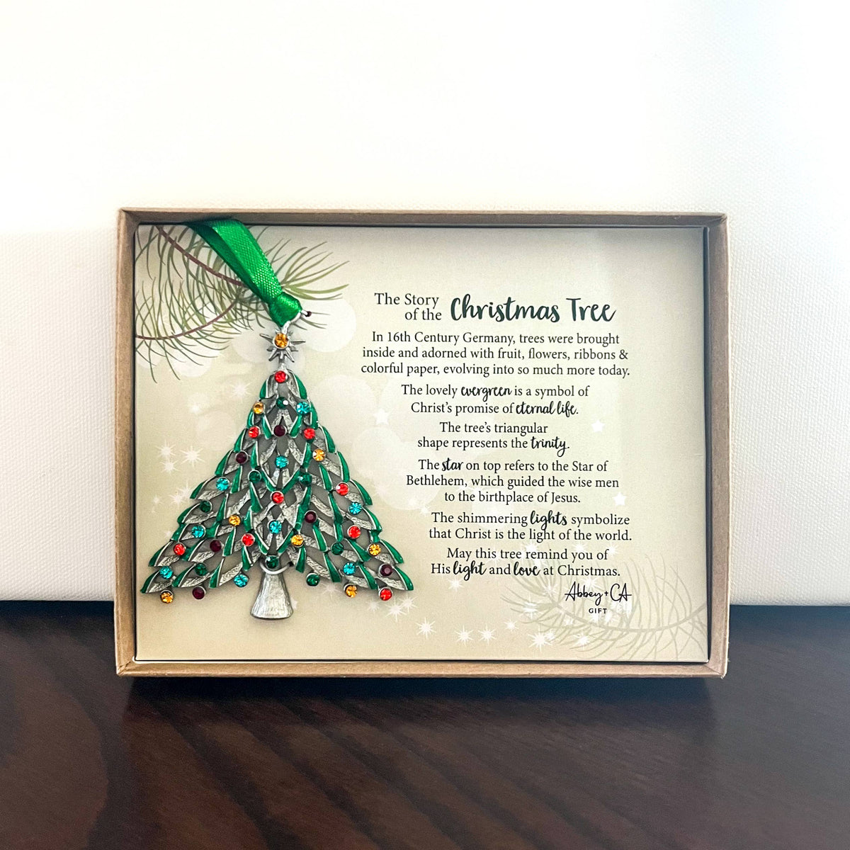 Christmas Tree Story Ornament