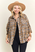 BURNOUT PLAID SHIRT