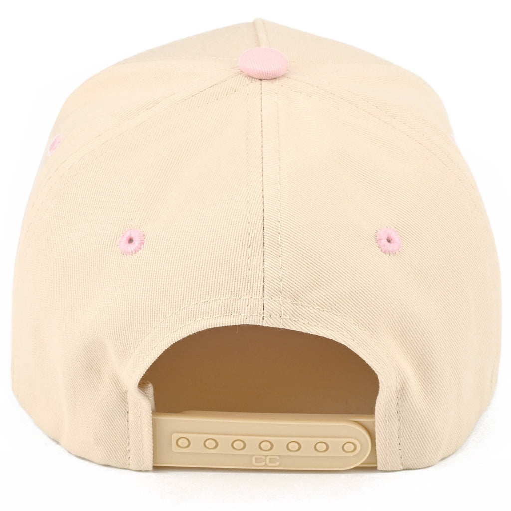 C.C Junior PUT IT ON MY DAD'S TAB Two Tone Snapback Cap: Hot Pink