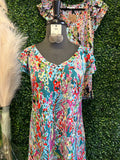 No Wrinkle Double Ruffle Sleeve Top