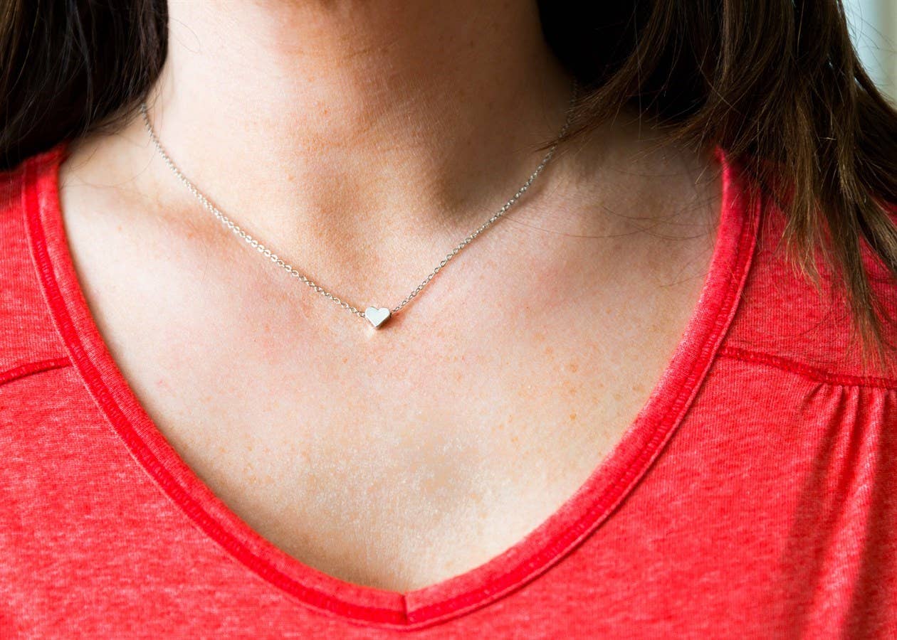 Best Friend Necklace Heart Necklace & Card
