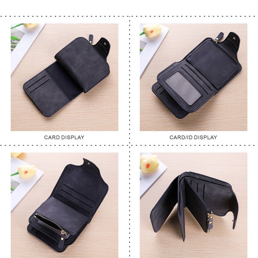 Short Card Wallet and Zero Wallet: Brown