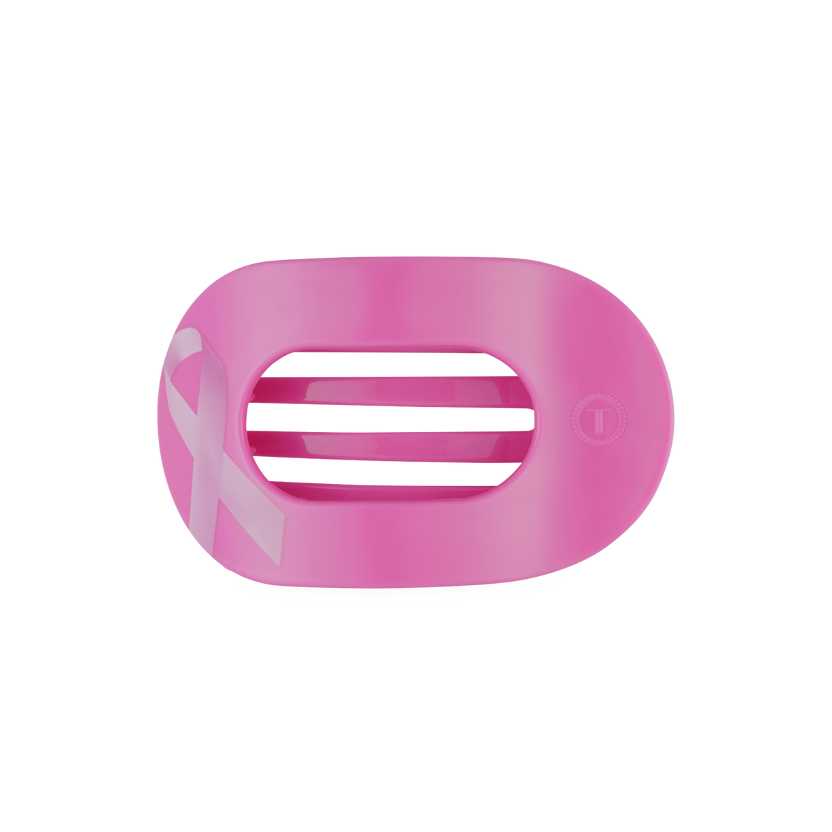 Breast Cancer Awareness | Medium | Flat Round Hair Clip