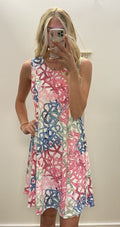 Multi-Color Tank Knee Dress